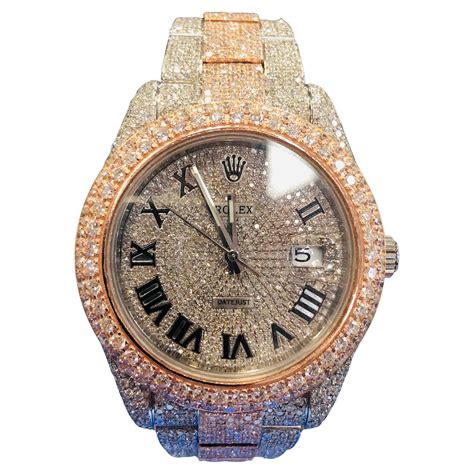 replica iced out rolex watches|rolex iced out bezel.